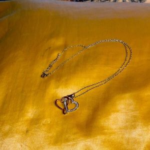 Connected heart necklace